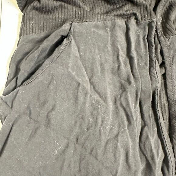 EUC H.I.P. Women’s Black Open Front Long Sleeve Lightweight Cardigan - Size XS - Picture 4 of 5